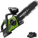 NovorikX 20V Cordless Chainsaw, 10-Inch Electric Chain Saw with 4.0Ah Battery & Charger, Auto Oiler, Tool-Free Chain Tension for Tree Trimming, Branch Cutting & Yard Work