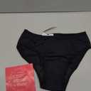 Period Swimwear Bikini Menstrual Leakproof Swim Bottoms UPF 50+ Waterproof Brief Light Flow for Women Girls Teens (XX-Small, New Black)
