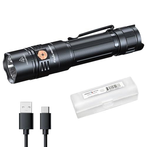 Fenix PD36R ACE 3000 Lumen Rechargeable Tactical Flashlight, USB-C Dual Switch, Set Customizable Brightness Levels, Strobe SOS Long Runtime Waterproof EDC Duty Light Camping Hunting Emergency