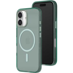 RhinoShield JellyTint Transparent Protective Case Compatible with MagSafe for [iPhone 16 Plus] | Superior Magnetic Force, Exceeds Military Drop Standards, Scratch Resistant, Shockproof - Moody Green (iPhone 16 Plus, Moody Green)