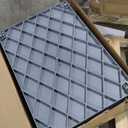 YITAHOME Utility Cart on Wheels, 550 lbs 2 Shelf Heavy Duty Rolling Carts, 45 x 25 in Plastic Service Cart Work Carts with Wheels for Warehouse Garage School & Office, Cleaning, Gray