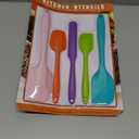 Silicone Spatula Set, 5 Piece Food Grade Rubber Spatulas for Baking, Cooking, and Mixing High Heat Resistant Non Stick Dishwasher Safe BPA-Free (Multicolor)