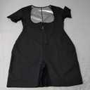 URSEXYLY Sauna Suit for Women Sweat Vest Waist Trainer 3 in 1 Slimming Full Body Shaper Workout Top with Sleeve Shorts M