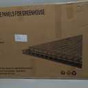 6 PCS Polycarbonate Greenhouse Panels, 4' x 2' x 0.32" Twin-Wall Panels, Polycarbonate Sheet for All Weather Outdoor Garden and Greenhouse Covering, Excellent Light Transmission & Weather Resistance