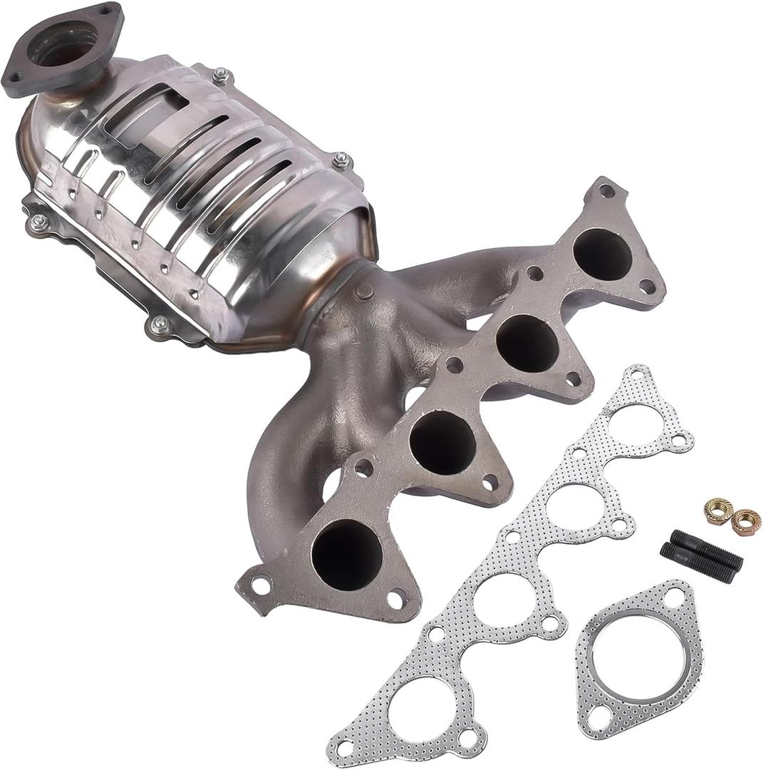 GELUOXI Manifold Catalytic Converter Replacement for Kia Rio Hyundai Accent 4 Cyl 1.6L 2006-2011 641529 757518