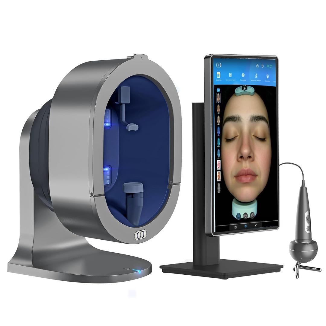 Professional Skin Analysis Machine - 21.5 Inches AI Multi-Spectrum Facial & Scalp Imaging System, Client Reports & Before-After Comparison | Spa & Salon Consultation (21.5 Inch)