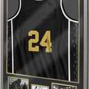 Jersey Frame Display Case, Solid Wood Large Sports Shirt Shadow Box with 98% UV Protection Acrylic, Jersey Frame for Football Baseball Basketball Hockey Jersey and Uniform, Grey