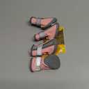 QUMY Dog Shoes for Small Dogs, Puppy Dog Boots & Paw Protectors for Winter Snowy Day, Summer Hot Pavement, Waterproof in Rainy Weather, Ourdoor Walking, Indoor Hardfloors Skid-Resistant Sole Pink 3