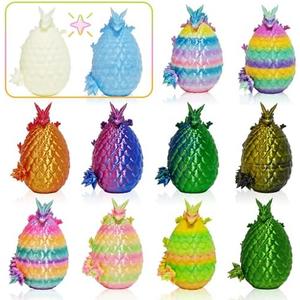 12PCS 3D Printed Easter Eggs with Dragons Inside, Easter Surprise Dragon Eggs, 3D Printed Animals, Easter Basket Stuffers,Fidget Toys Gifts
