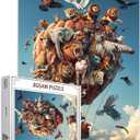 Tucocoo Animals Jigsaw Puzzles for Adults 1000 Pieces, Hot Air Balloon Art Jigsaw Puzzle 27 x 20 inches Colorful DIY Handwork Puzzles for Home Decoration Gifts, Family Puzzle Perfect for Game Nights