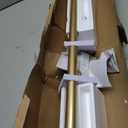 1 Inch Gold Curtain Rods for Windows 36 to 72 Inches (3 to 6 ft), USFOOK Telescoping Single Drapery Rod, Decorative Curtain Rod with Luxury Translucent Finials