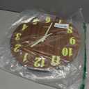 Blingbin Wall Clock, 12 Inch Glow in Dark Wall Clocks, Silent Non Ticking Wall Clocks Battery Operated, Night Light Wall Clock for Bedroom Living Room Kitchen Office Decor