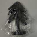 Natural Foldable Black Walnut Wooden Trivet Set - 4 Trivets + 1 Stand for Hot Dishes, Pot, Bowl, Teapot, Hot Pot Holders (Black)