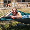 SUNCREAT Hammocks Replacement Hammock for Stand, 475 lbs Capacity, Two Person Backyard Hammock for Outside, Dark Green