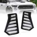 Switchback White/Amber LED Front Side Marker Headlight Daytime Running Lamp Amber Sequential Turn Signal Light Feature Compatible with Toyota Tacoma 2024 Replacement Front Bumper Trim
