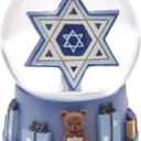 Kurt S. Adler 100MM Musical Hanukkah Star of David Waterglobe
