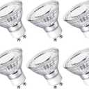 Lepro Non-Dimmable GU10 LED Light Bulbs, 5000K Daylight White GU10 Bulb Replacement for Recessed Track Lighting, 4W LED Bulbs with 100Flood Beam for Kitchen, Range Hood, Living Room, Bedroom, 6 Pack