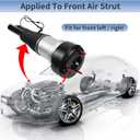 Front Air Shock Absorber For 2WD 2007-2012 Mercedes-Benz W221 S350 S400 S550 S600 S63AMG S65AMG OE 2213204913 2213209313