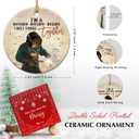 Welding Christmas Ornament 2025 - Patriotic Welder Gift for Men, Ironworker, Metal Worker - Welder Ornament for Men, Women, Dad, Brother, Husband, Ceramic Blue Collar Pride Holiday Decor Gifts