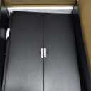 Vintage Double Layer Bread Box for Kitchen Counter Bamboo Bread Storage Container Large Capacity Bread Storage Bin (Antique Black)