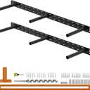 2pcs Floating Shelf Hardware Heavy Duty Hidden Shelf Brackets Support,Wall Mounting Invisible Floating Shelves Bracket with Jig (28" x 6" x 1.5")