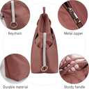 Vercord Purse Insert Organizers for Tote Handbag Bag in Bag with Zipper Liner Bag Organizer for Women 14 pockets
