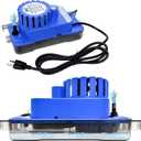 1/10 HP 93 GPH 20ft Max Head HVAC Condensate Pump, 115V w/Automatic Safety Switch, Removal Drain Pump for Air Conditioner, Dehumidifier, Ice Maker, Furnace, AC unit, Low Profile