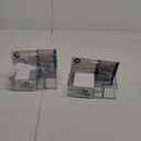 iDesign Divided Bathroom Vanity Organizer, 7.5" x 5.5 x 3.75, Set of 2Clear