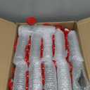 Nuogo 100 Pack 1.5oz Mini Hexagon Glass Jars Bulk for Wedding Small Honey Jars with Lids for Spice Canning Mason Gifts Candy Honey Wedding Party Favors DIY Crafts (Red)