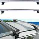 GXYWADY Universal Roof Rack Cross Bars 48 330LB Car Top Roof Cross Bar Luggage Cargo Carrier Rack w/ 3 Kinds Clamp Silver