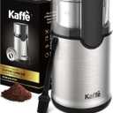 Kaffe Electric Coffee Blade Grinder w/Removable Cup - 4.5oz - Stainless Steel (w/Cleaning Brush)