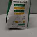 Electric Heated Blanket Throw 50''x60'' Size Faux Fur Heating Blanket 10 Heating Settings, 1-8h Timer & Overheat Protection, Machine Washable, Soft Flannel and Sherpa Full Body Warmth (Blue)