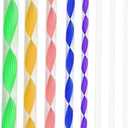 8 Pcs Colorful Acrylic Dowel Rods Cylinder Rods Clear Round Sticks Assorted Size Rods Mandala Dotting Tools for Painting Pottery Clay Ceramics and Pottery