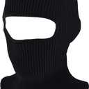 SATINIOR 1 Hole Ski Mask Winter Knitted Balaclava Warm Full Face Mask Windproof Head Cover for Men Women Sports Outdoor
