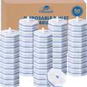 50 Pcs Disposable Toilet Cleaner Refill Pads, Universal Toilet Bowl Brush Replacement Heads, Durable Deep Cleaning Refills, Fresh Scent Bathroom Cleaning Supplies