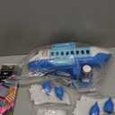 CUTE STONE Toy Airplane with Smoke, Lights & Sounds, Friction Powered Plane Toy with Mini Cars for Kids, Great Christ Gift for Boys and Girls