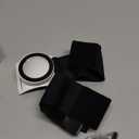 TOPGO Magnetic Running Phone Holder for iPhone, HD Mirror & Extendable Anti-Drop Rope for Gym/Yoga, 360 Rotatable Wrist Phone Holder, Fits iPhone 16 Pro & Android (Black, 2 Straps)