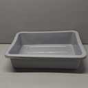 Rubbermaid Commercial Products Standard Bus/Utility Box, 4.6-Gallon, Gray, Plastic, Heavy Duty Restaurant Wash Basin/Dish Washing Tub for Kitchen Organization/Storage