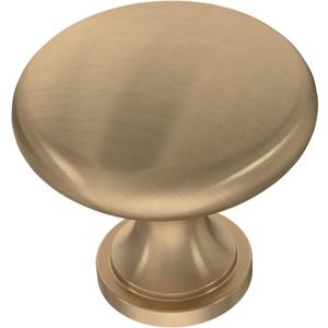 Franklin Brass (10-Pack)  Champagne Bronze Cabinet Knobs for Dressers, Drawers, Kitchen Cabinet Door, Vanity, Furniture, Closet Knobs, 1-3/16 Inch Round | Mushroom