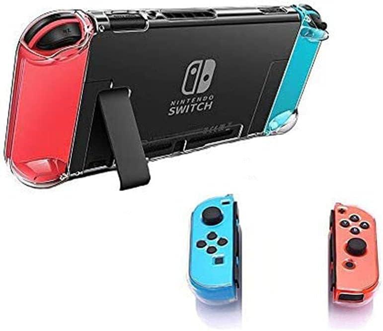 LNtech 3 in 1 Dockable Crystal Clear Cover Case Compatible with Nintendo Switch and Joy-Con Controller (for NS)
