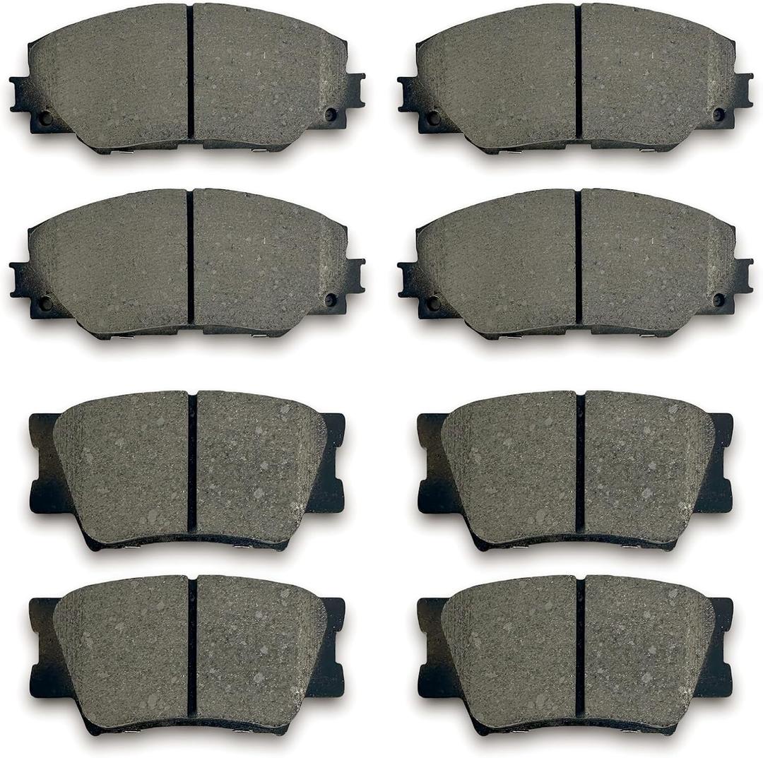 D1211 D1212 Front & Rear Ceramic Disc Brake Pads Kit For Pontiac Vibe 2009-2010,For Toyota Matrix 2009-2013,For Toyota For RAV4 2011-2015 8PCS