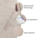 Huloo Sleep Play Mat for Babies Toddlers,1.3" Thick Elasti-Foam Anti-Fall Cushion Mat for Kids Room,2872 Bedroom Bedside Rugs,Water-Repellent Soft Coral Velvet,Non-Slip(Beige)