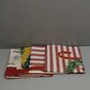 Red Christmas Throw Pillow Covers 20x20 Inch Set of 4, Winter Holiday Xmas Trees Joy Wreath Bow Vintage Truck Pillowcase Decorative for Sofa Couch Living Room