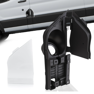 Fuel Filler Door Housing Pocket Hinge w/White Cover Compatible with Ford Vehicle 20152023 Transit Van 150 250 350 350HD Gasoline Engine Replaces# CK4Z5427936A, CK4Z61405A26B Transit Gas Door