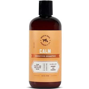 Rocco & Roxie Supply Co. Dog Shampoo and Conditioner - Soothe Oatmeal Shampoo for Itch Relief, Calm Hypoallergenic Shampoo for Sensitive Skin, and Shine Argan Oil Pet Wash - Puppy Bathing Supplies (16 oz)
