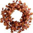 TEMPUS 20 Inch Artificial Fall Leaves Wreath - Handcrafted Autumn Grapevine Wreath for Front Door, Indoor/Outdoor Thanksgiving Home Decor