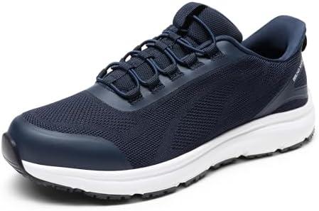 Bruno Marc Men's Hands Free Non Slip Work Shoes, Water Resistance Restaurant Slip on Food Service Sneakers Size 8.5