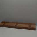 DEZ FURNISHINGS Cordless 2" Signature Faux Wood Blind, 35" W x 72" H, Bark Brown