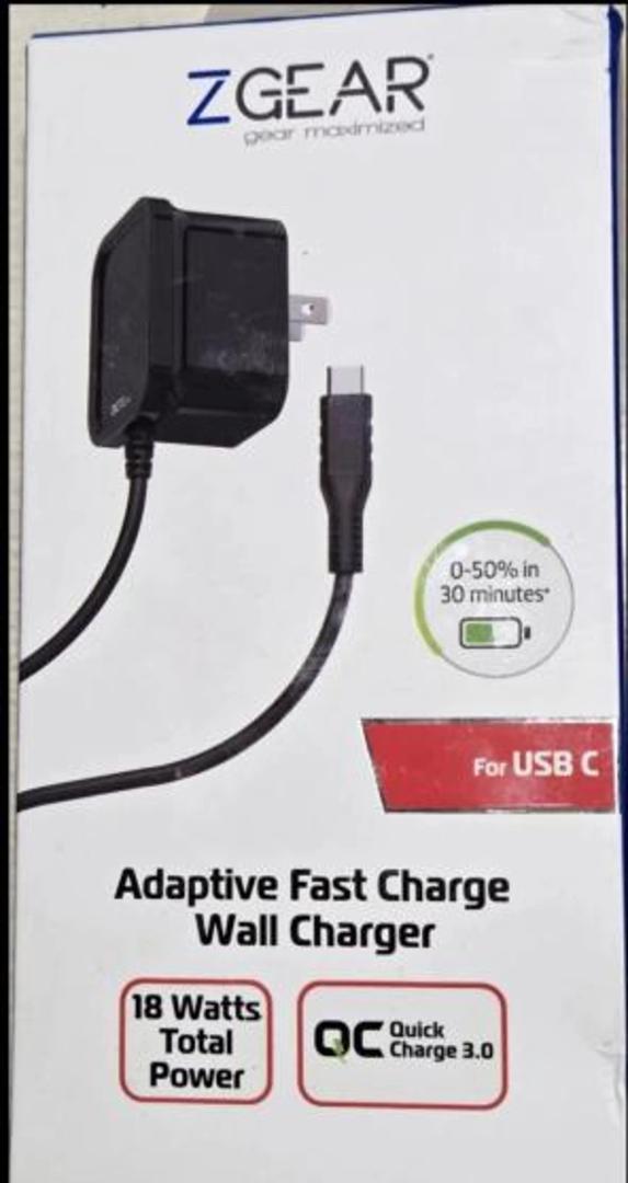 ZGEAR ADAPTIVE FAST CHARGE Type C WALL CHARGER 18 Watts