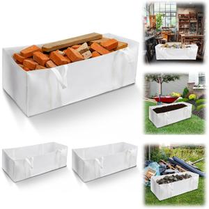 Honoson Dumpster Bag Reusable Yard Waste Bags Foldable Yard Waste Container Trash Bag for Trash Management Multiple Times Use During Renovations Can Hold Up to 3, 500 lbs(3Pcs, 94 Inches)